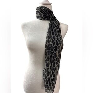 Ladies long fashion scarf- animal print.